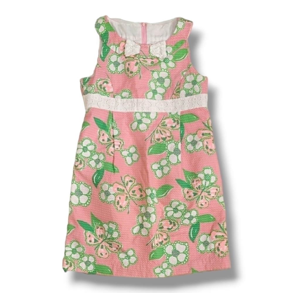 Lilly Pulitzer Pink Floral Sleeveless Dress - Size 12